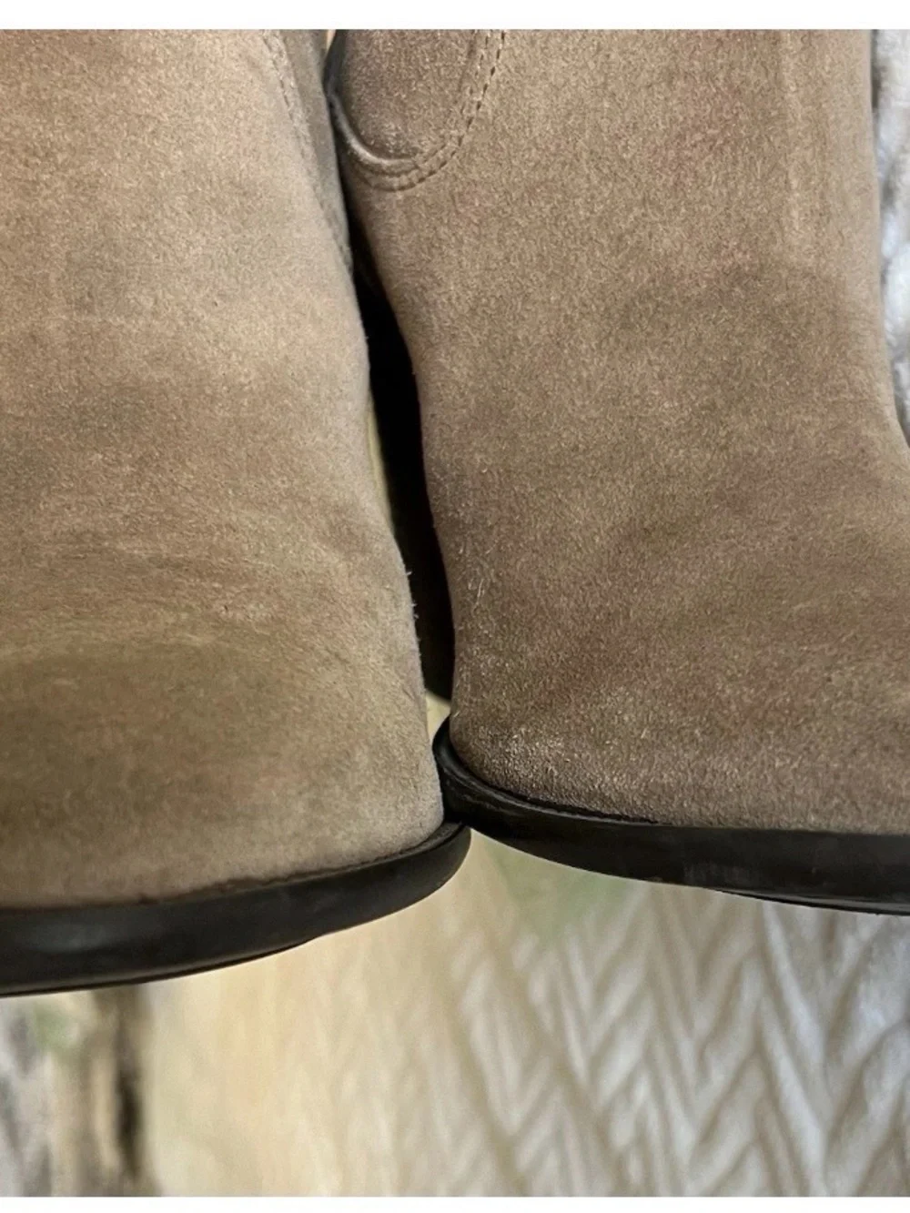 Vince Camuto Tall Suede Over-the-Knee Boots - Taupe/Tan